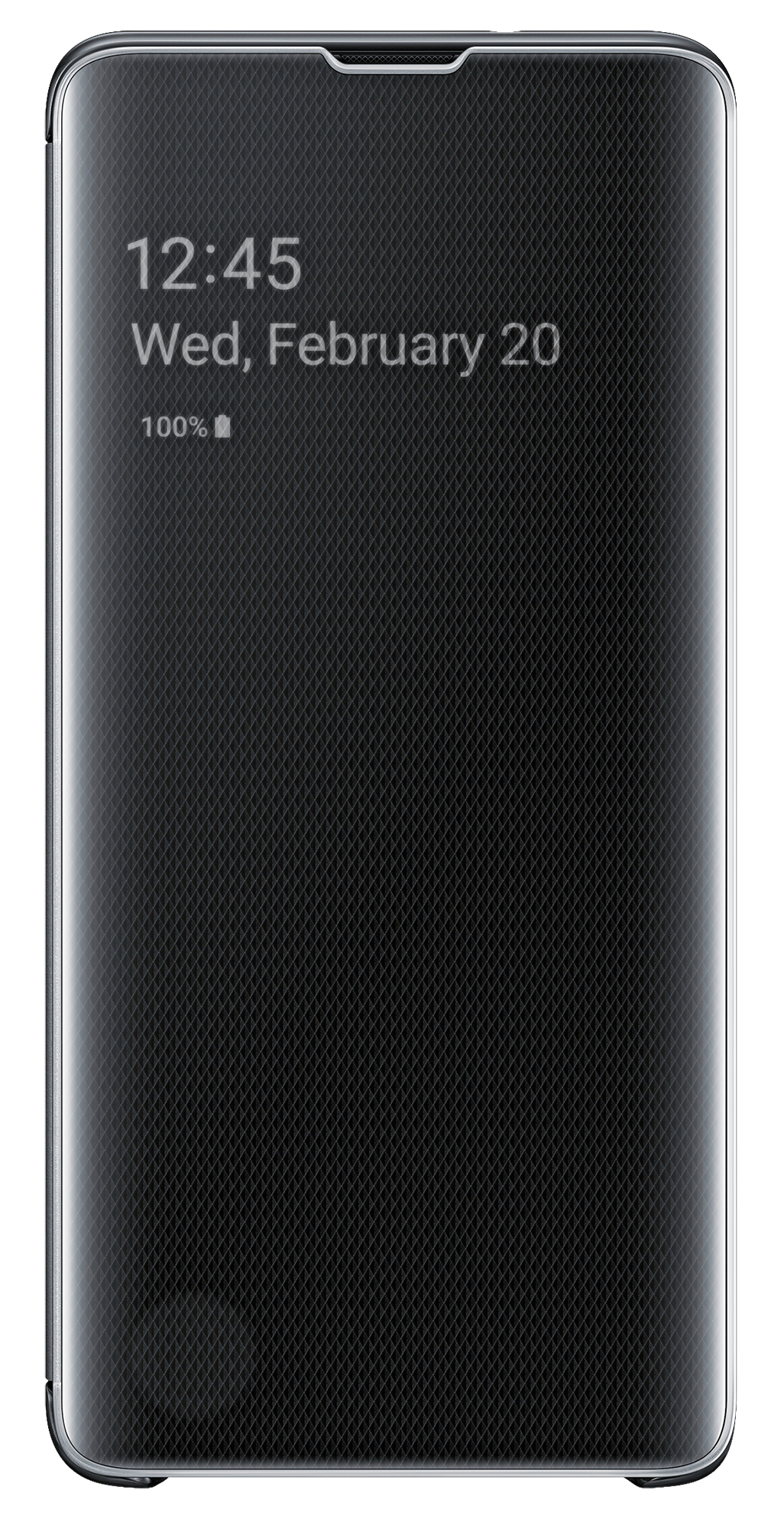 SAMSUNG Clear View Cover, Bookcover, Samsung, Galaxy S10, Schwarz