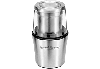 PROFICOOK PC-KSW 1021 Kaffeemühle Silber 200 Watt, 2 Edelstahlschlagmesser