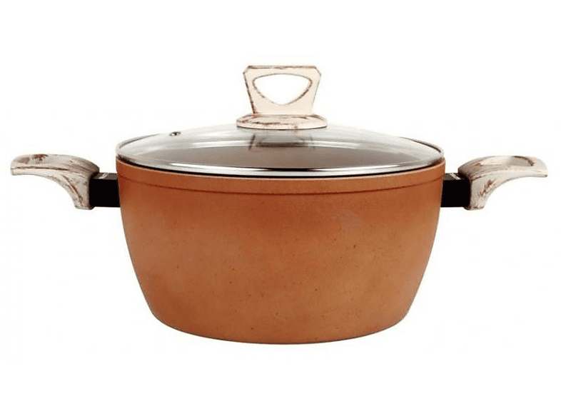 Olla - Amercook Terracotta 0528L, Cocina tradicional, Antiadherente, 28 cm