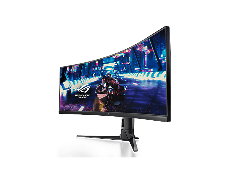 ASUS Monitor ROG Strix XG49VQ schwarz, 49 Zoll (90LM04H0-B01170) 49 Zoll Gaming Monitor, Full-HD, 4 ms Reaktionszeit, 450 cd/m², 144 Hz, Schwarz — Foto 4 von 5