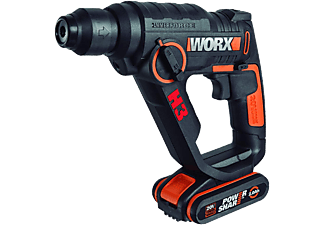 WORX GARDEN WX390.2 - Akku-Bohrhammer 3 in 1 (Schwarz/Orange)