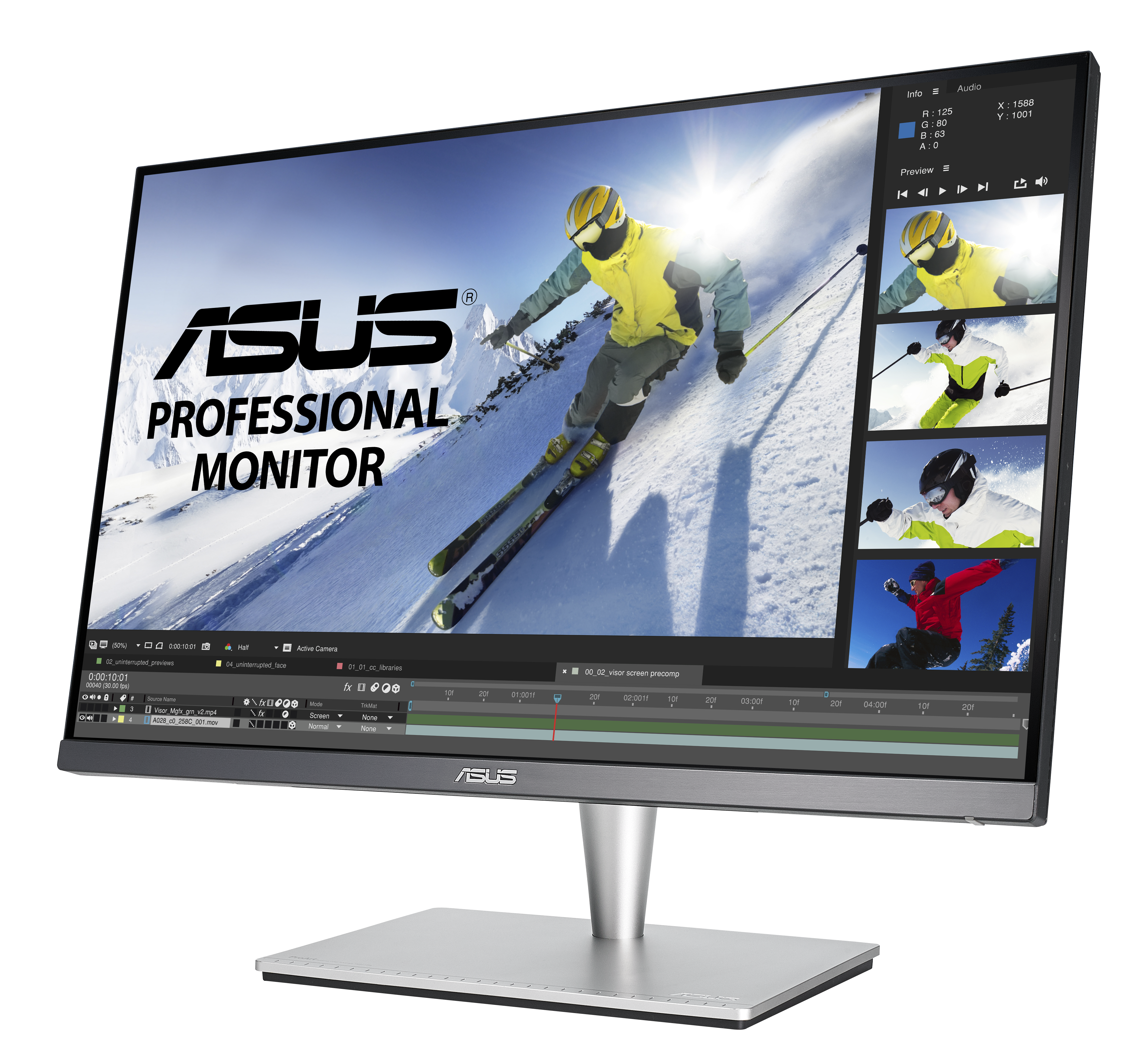 ASUS PA24AC 24,1 Zoll  Full-HD  Monitor  5 ms Reaktionszeit  