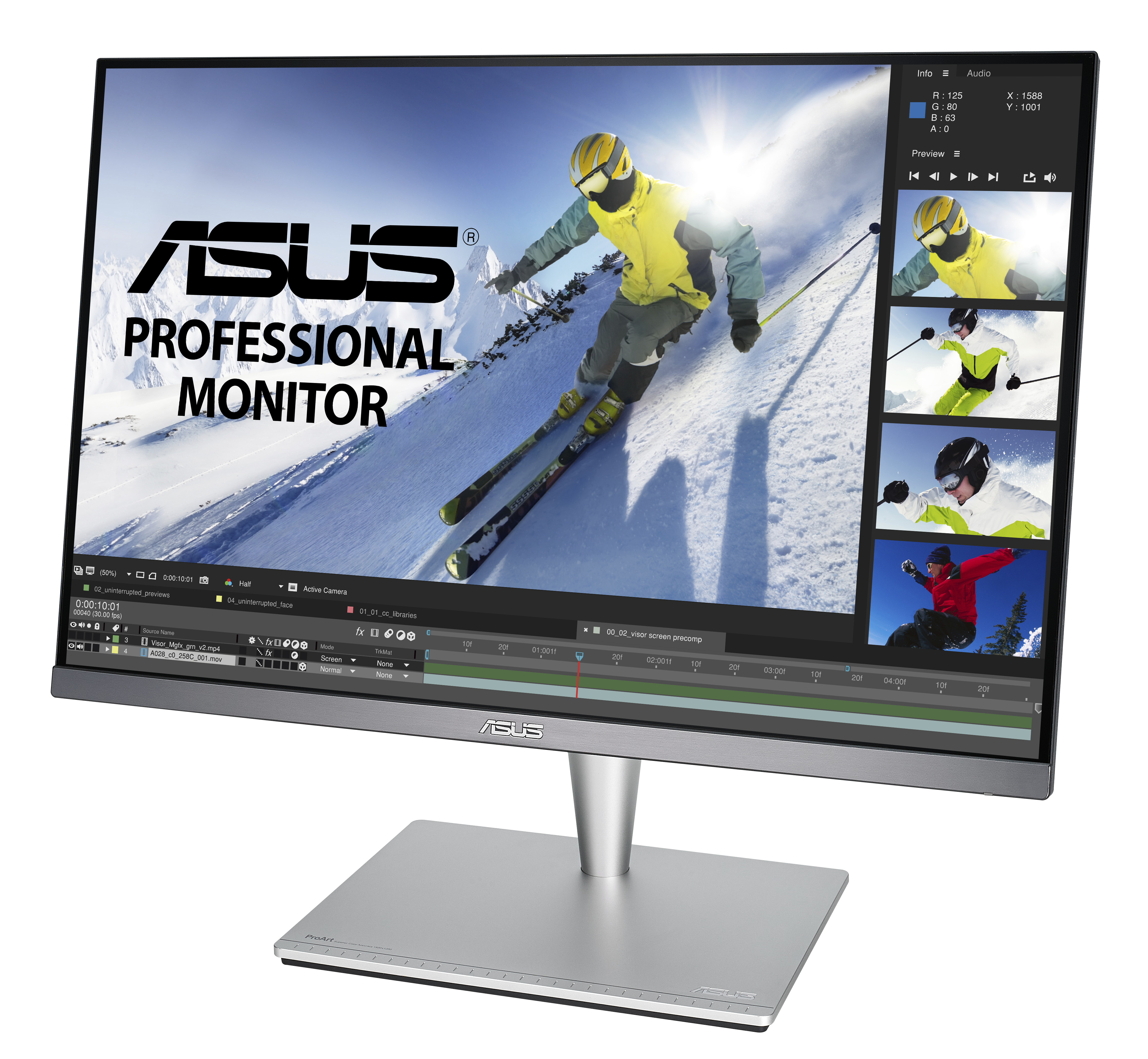 ASUS PA24AC 24,1 Zoll  Full-HD  Monitor  5 ms Reaktionszeit  