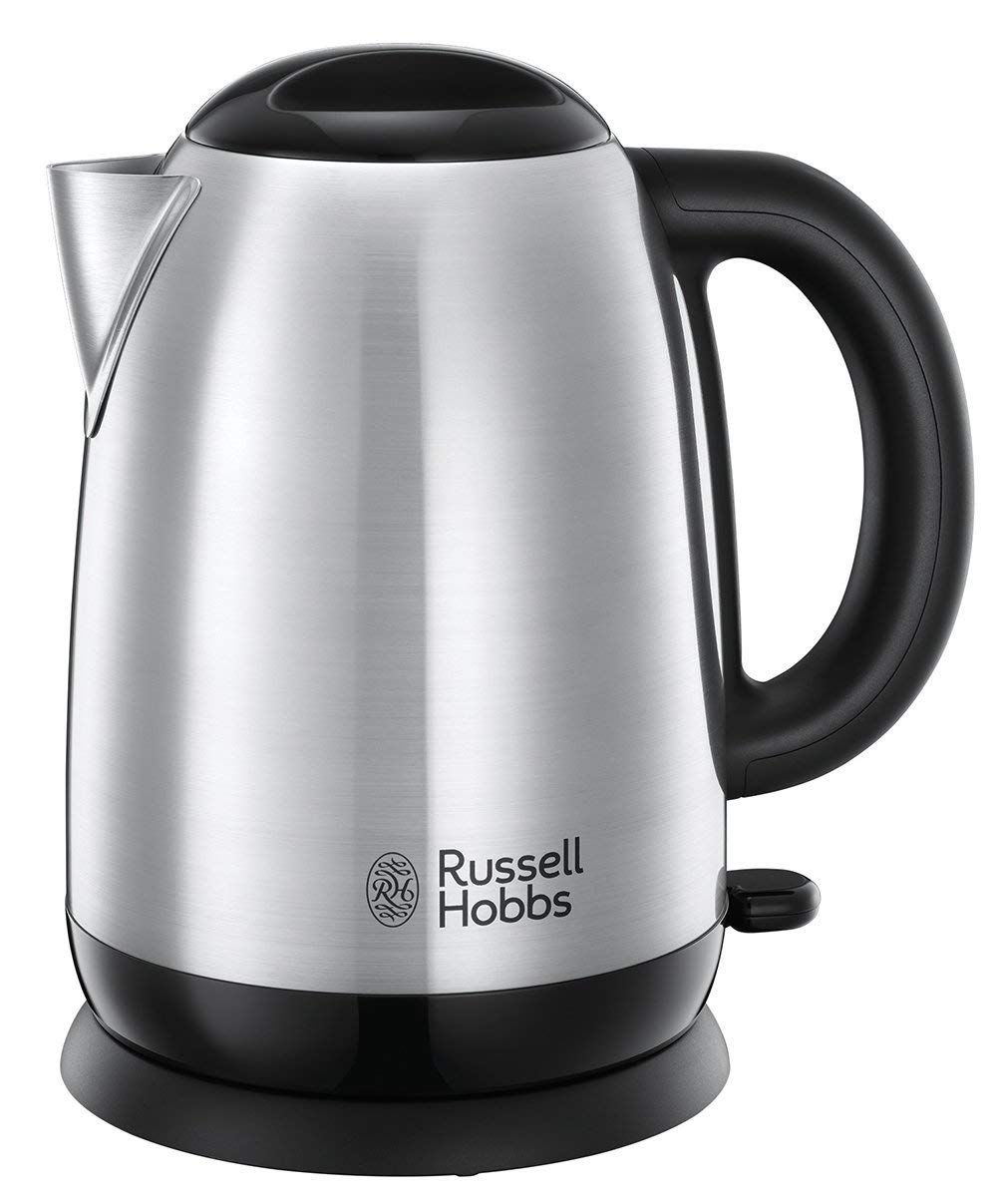 Russell Hobbs - 23912-70 Kettle Adventure, 2.400W, 1.7L, Cocción rápida, Acero inoxidable/Negro