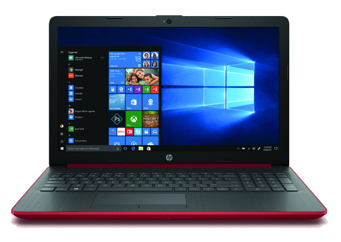 Portátil - HP 15-da0029ns, 15.6" HD, Intel® Core™ i3-7020U, 8GB RAM, 1TB, Intel® HD Graphics 620, W10, Rojo