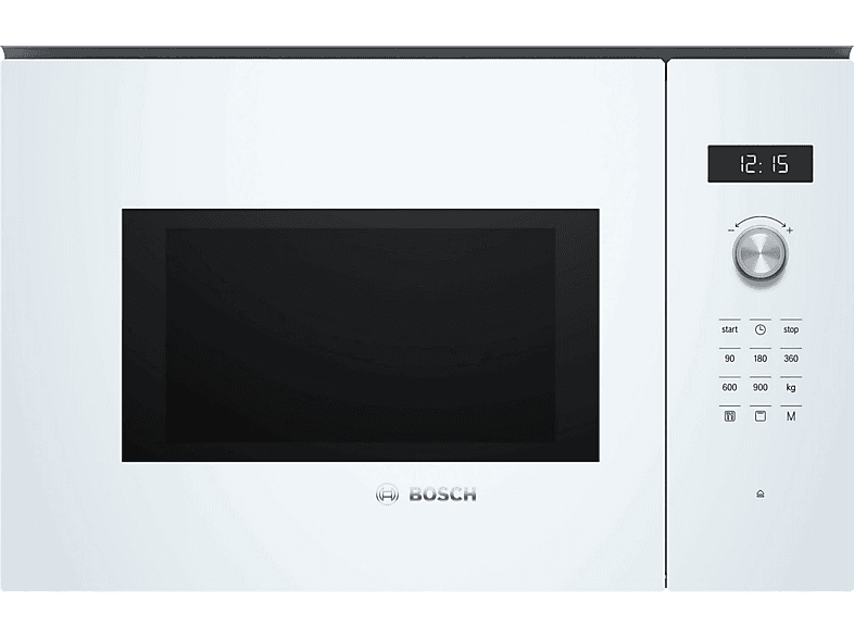 Microondas integrable sin marco de 20L de capacidad en color Negro + Acero  Inox Bosch Germany