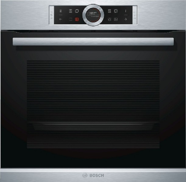 Horno - Bosch SERIE 8 HBG635NS1, Multifunción, 10 recetas Gourmet, EcoSilence, A+
