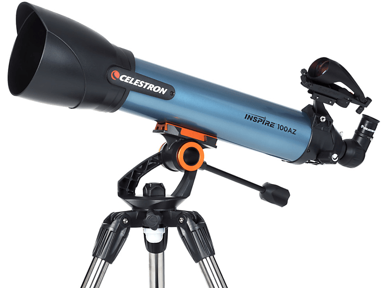 Telescopios - Celestron Inspire 100 AZ, Refractor, Gris