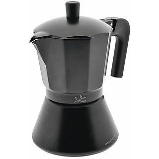 Cafetera tradicional - Jata Hogar CFI12, 12 Tazas, Asa sólida, Apta inducción, Negro