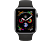 APPLE Watch Series 4 (GPS + Cellular) 44 mm - Smartwatch (140-210 mm, Kunststoff, Armband: Schwarz, Gehäuse: Grau)