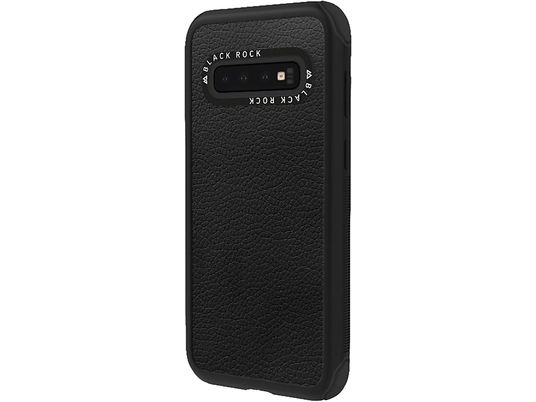 BLACK ROCK Robust Real Leather - Coque (Convient pour le modèle: Samsung Galaxy S10+)