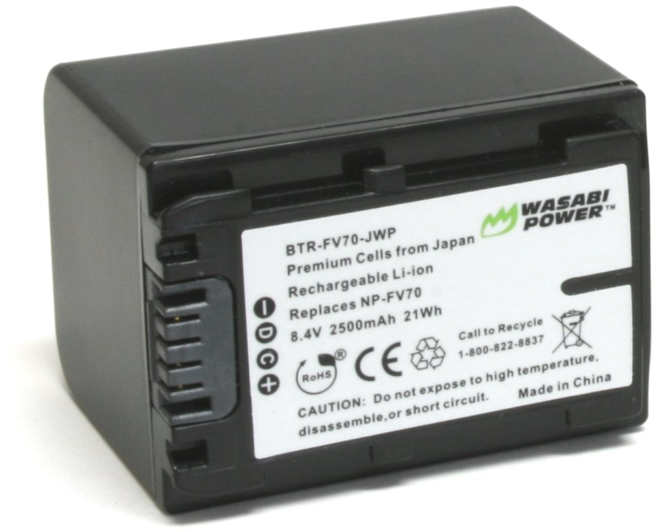 WASABI POWER BTR‐FV70‐JWP‐021 - Akku (Schwarz)
