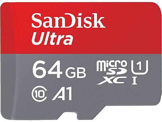 SANDISK Ultra MicroSDXC 64 GB 100 MB/s UHS-I + SD-adapter