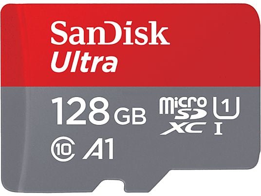 SANDISK Ultra MicroSDXC 128 GB 100 MB/s UHS-I + SD-adapter