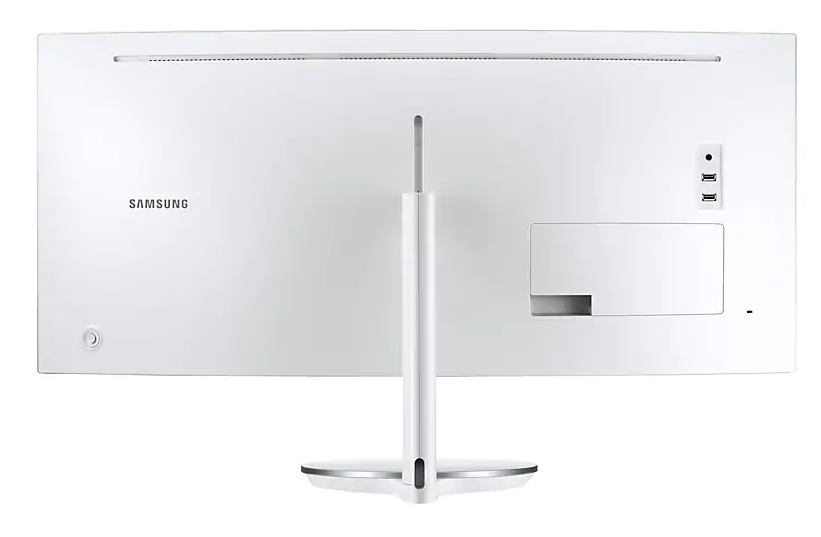 Monitor - Samsung LC34J791WTUXEN, 32", 4K UHD, Curvo, Thunderbolt 3, Aspecto 21:9, Gris