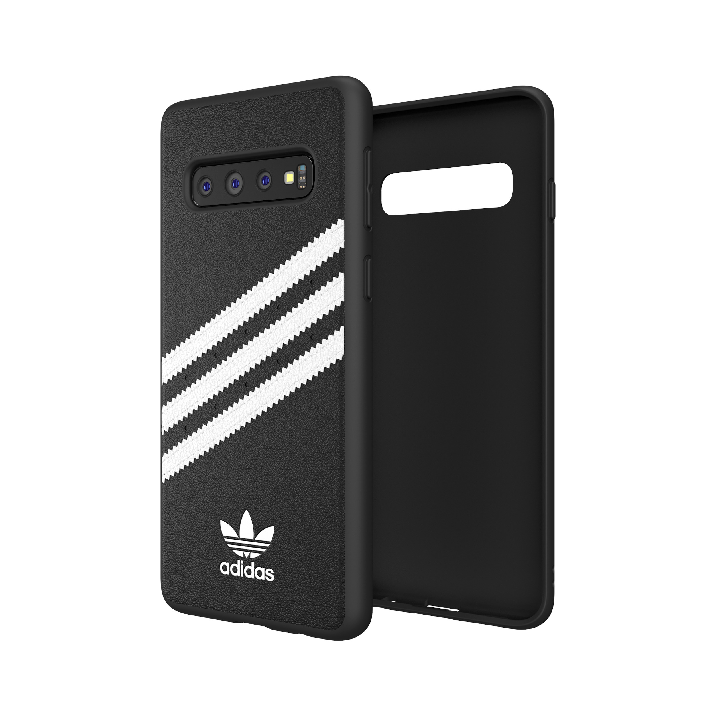 ADIDAS ORIGINALS Moulded, Backcover, Samsung, Galaxy S10, Schwarz/Weiß