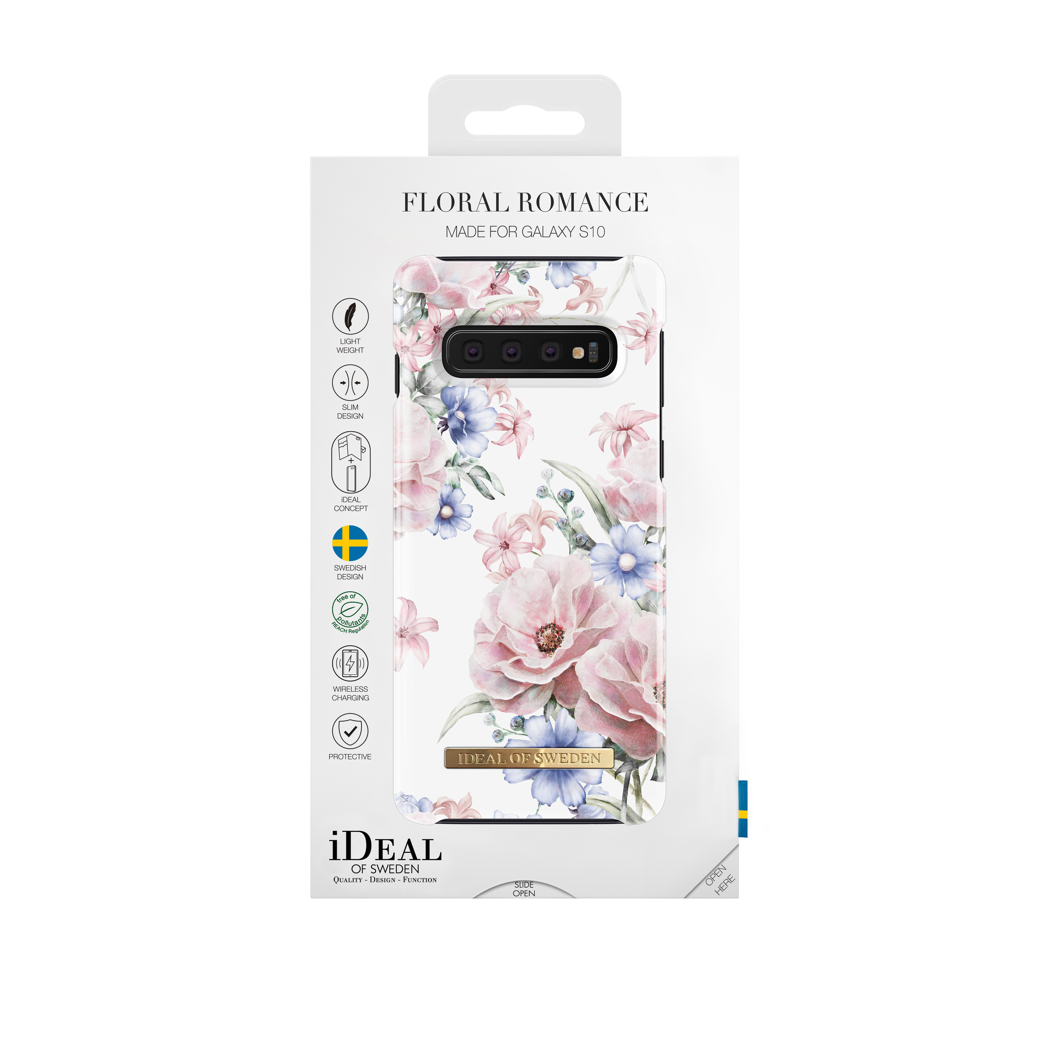 OF Floral IDEAL SWEDEN Galaxy Fashion, Romance Backcover, S10, Samsung,