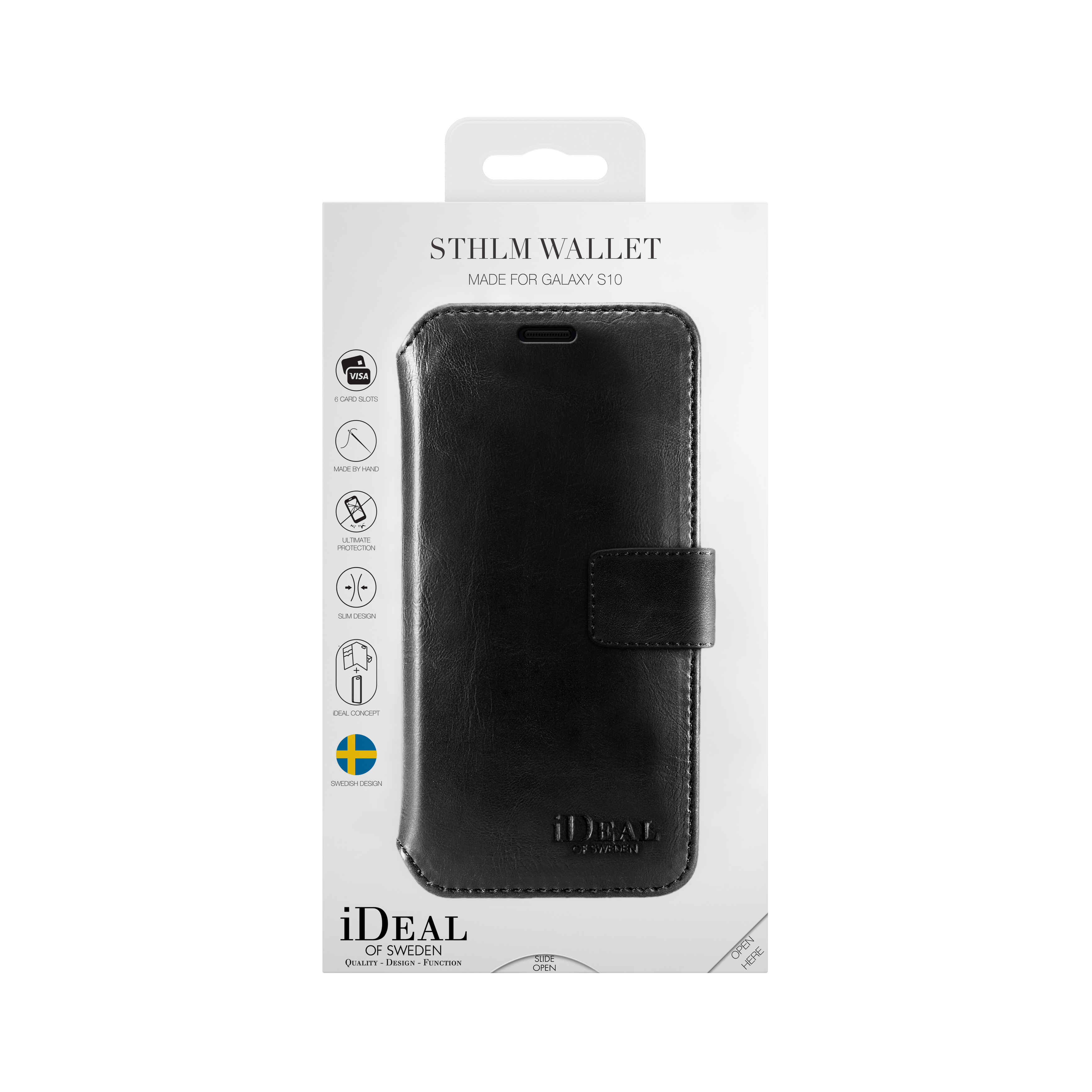 IDEAL OF SWEDEN Wallet, Bookcover, Samsung, Galaxy S10, Schwarz