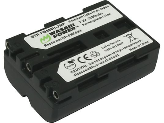 WASABI POWER BTR‐FM500H‐JWP‐001 - Batteria ricaricabile (Nero)