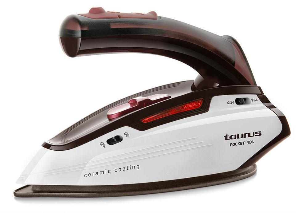 Plancha de viaje - Taurus Pocket Iron, 1150 W, Golpe de vapor 45 g/min, Antical