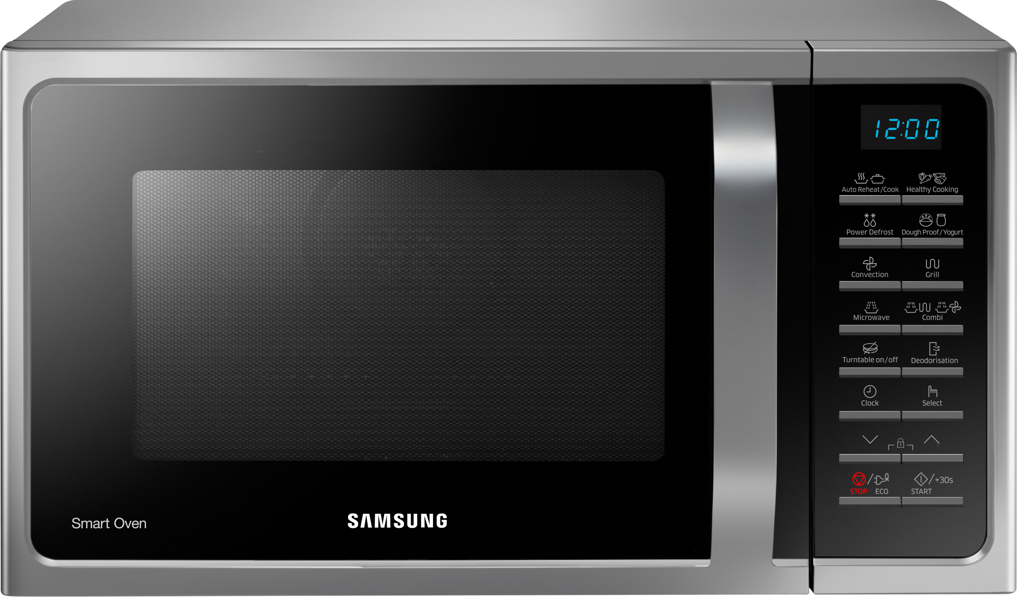 SAMSUNG MC28H5015AS/EG, Mikrowelle (900 Watt, Grillfunktion, Heißluftfunktion)