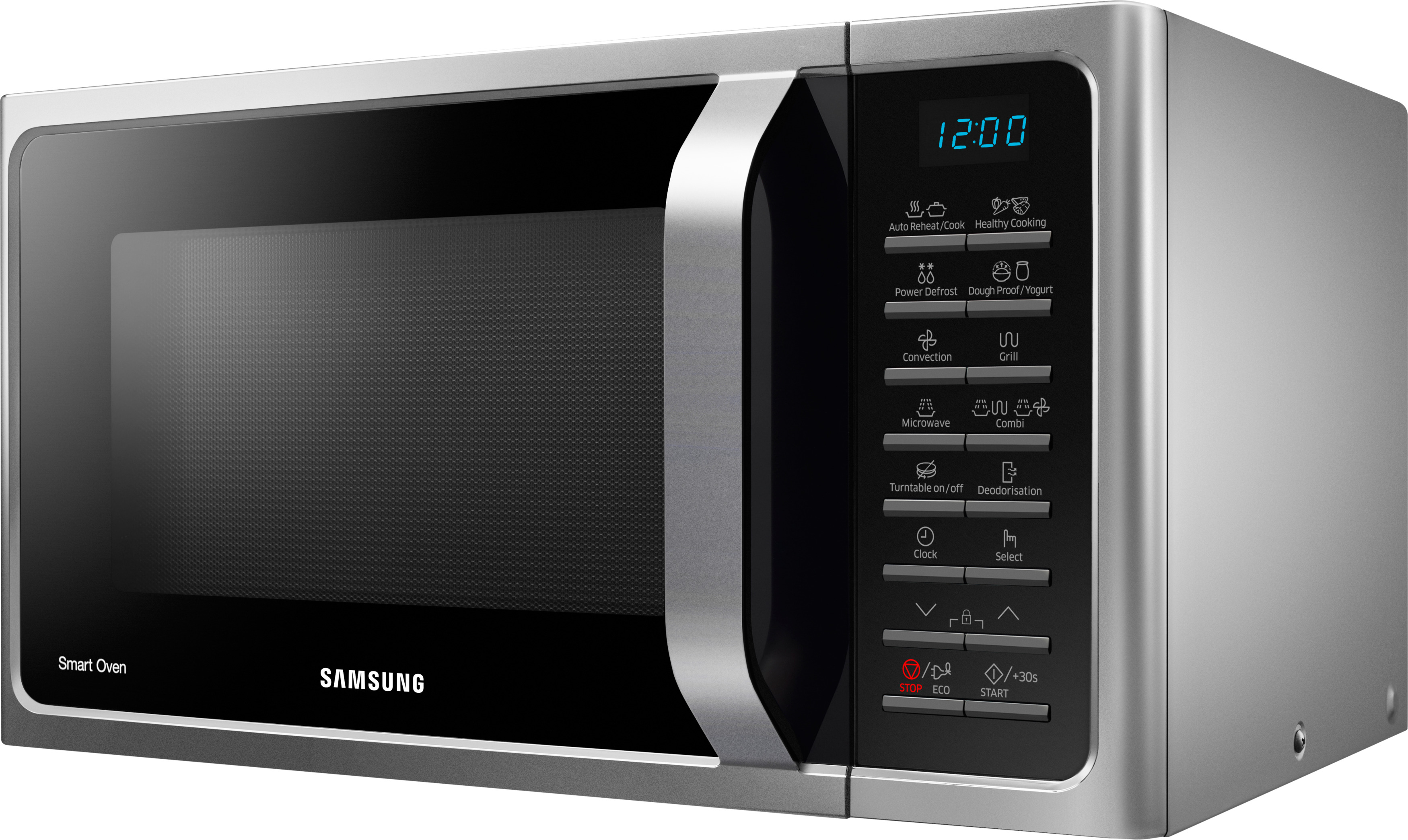 SAMSUNG MC28H5015AS/EG, Mikrowelle (900 Watt, Grillfunktion, Heißluftfunktion)