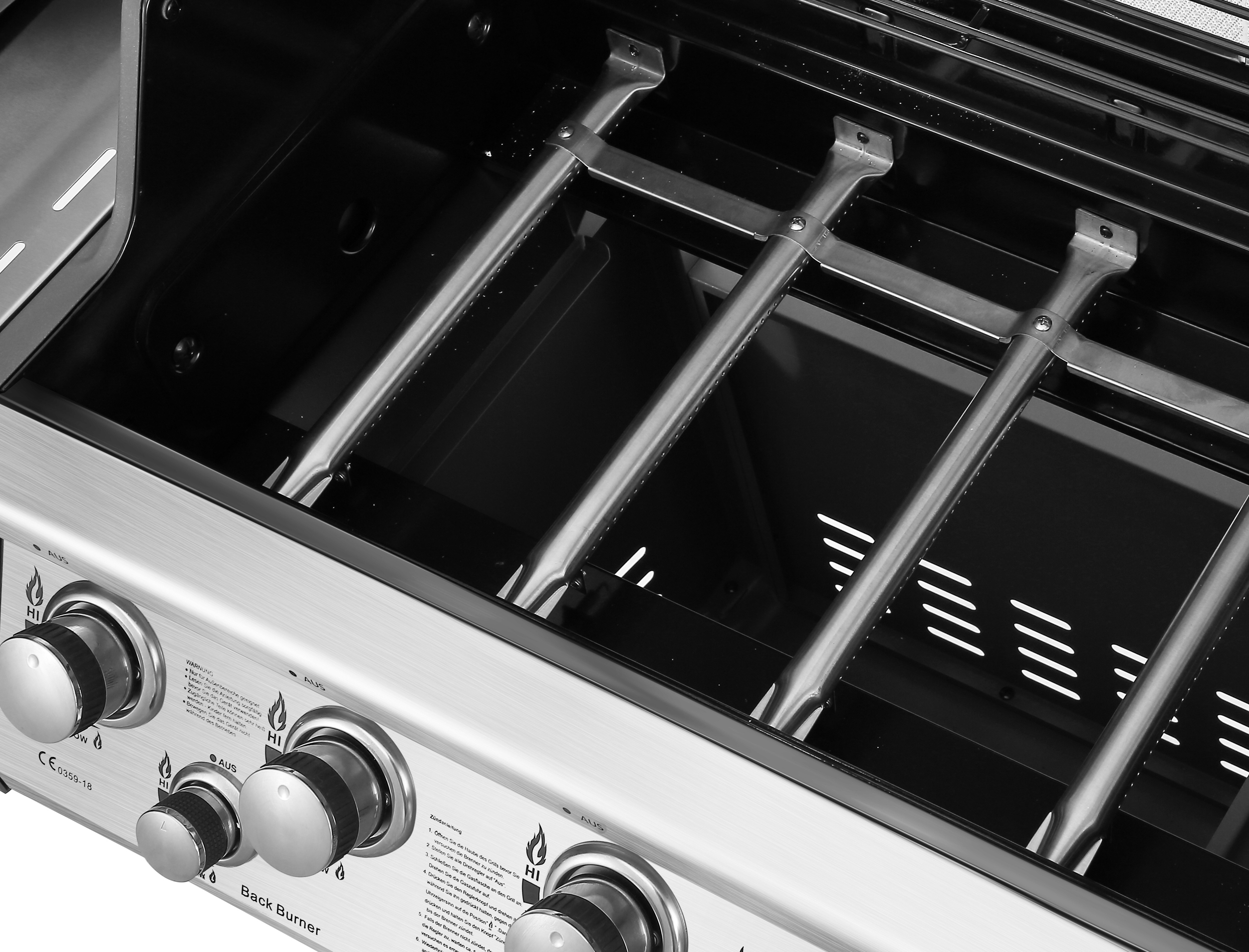 EL FUEGO AY 435 Concord Gasgrill, Silber/Grau (21000 Watt)