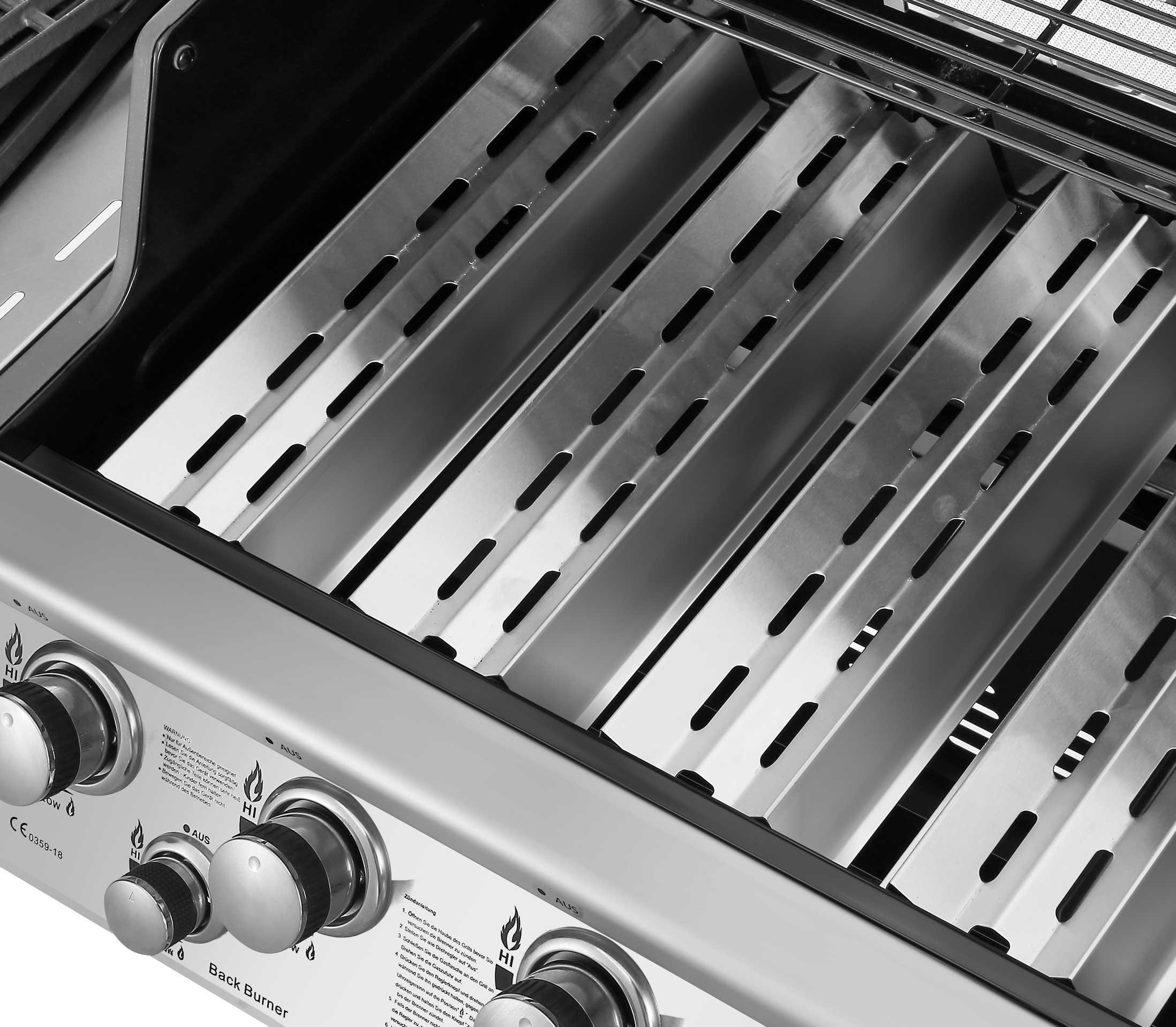 EL FUEGO AY 435 Concord Gasgrill, Silber/Grau (21000 Watt)