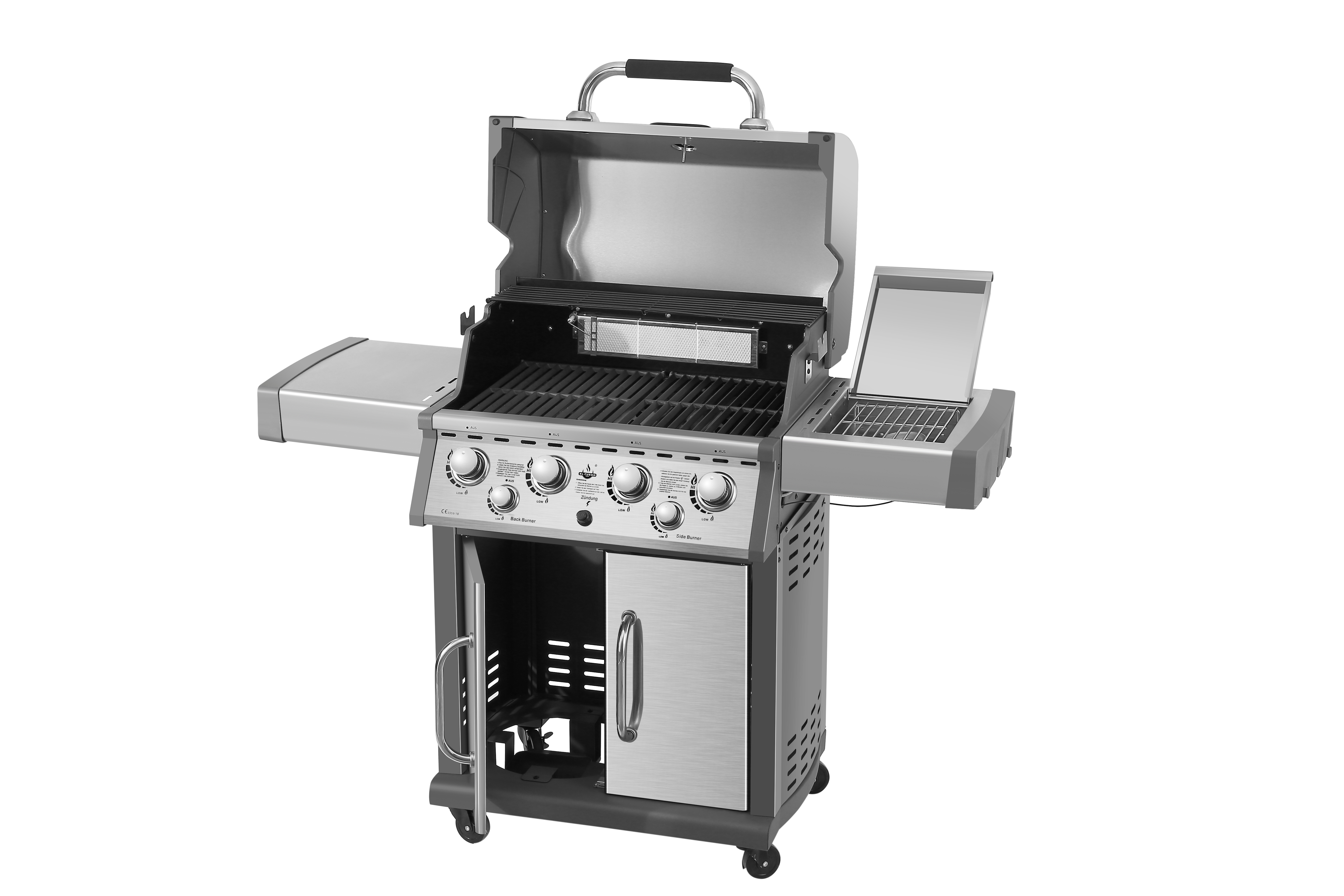 EL FUEGO AY 435 Concord Gasgrill, Silber/Grau (21000 Watt)