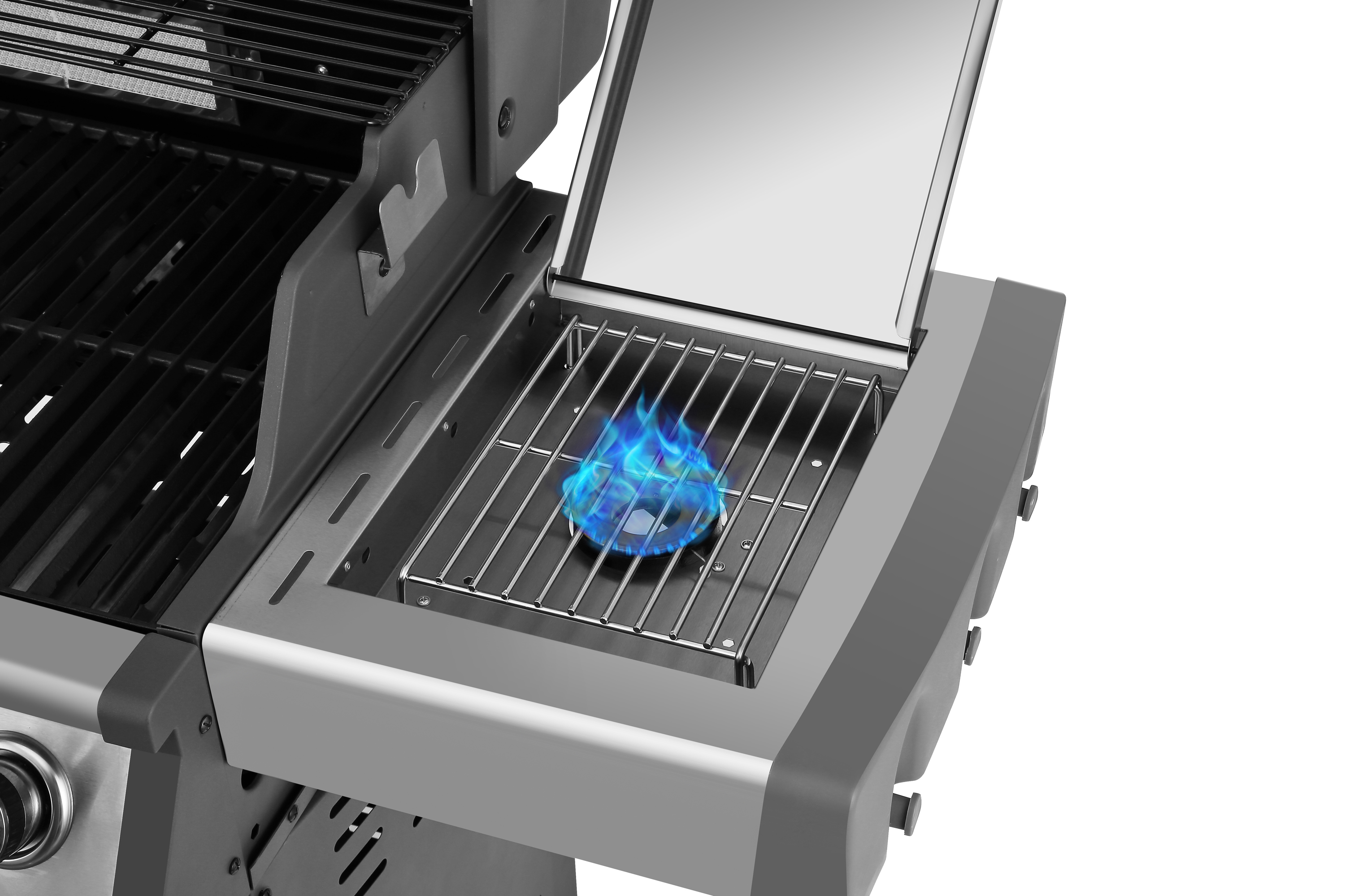 EL FUEGO AY 436 Bellevue Gasgrill, Silber/Grau (24500 Watt)