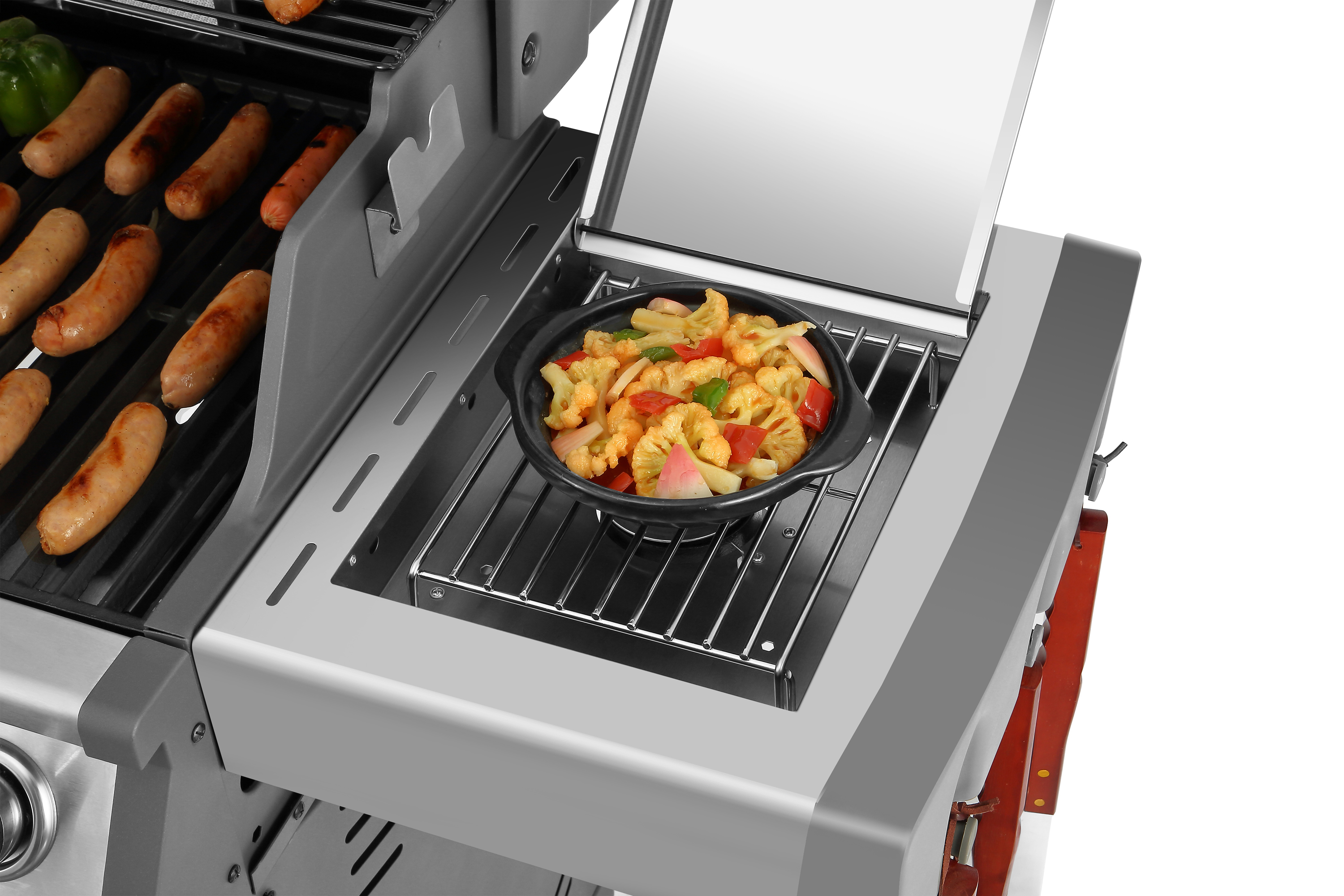 EL FUEGO AY 436 Bellevue Gasgrill, Silber/Grau (24500 Watt)