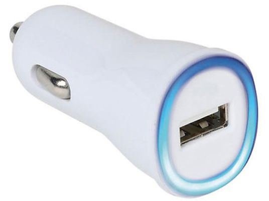 VIVANCO USB - Caricabatteria da auto (Bianco)
