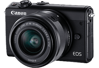 CANON EOS M100 + 15-45mm + SD-kaart & camerahoes zwart