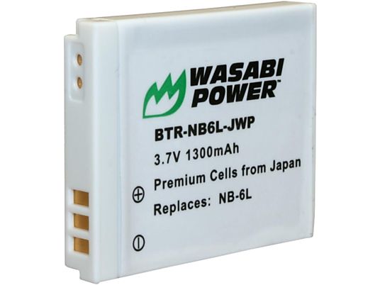 WASABI POWER BTR‐NB6L‐JWP‐012 - Batteria ricaricabile (Bianco)