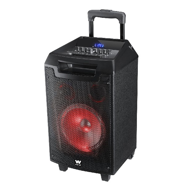 Altavoz Woxter So26062 rocknroller 80w bluetooth 8 horas de autonomía trolley con karaoke potencia display led lector sdusb aux prioridad mando distancia batería capacidad y 2 rock′n′roller 800w negro 3