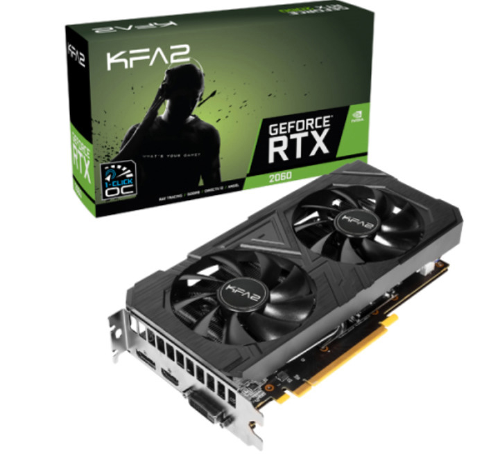 KFA2 GeForce RTX™ 2060 EX OC 6GB (26NRL7HPY2EK) (NVIDIA, Grafikkarte)