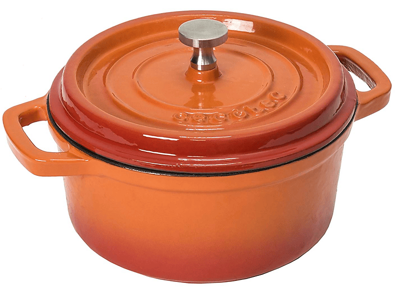 Olla Cecotec Cocotte Fuego, 24 cm, Hierro colado, Autohumidificación