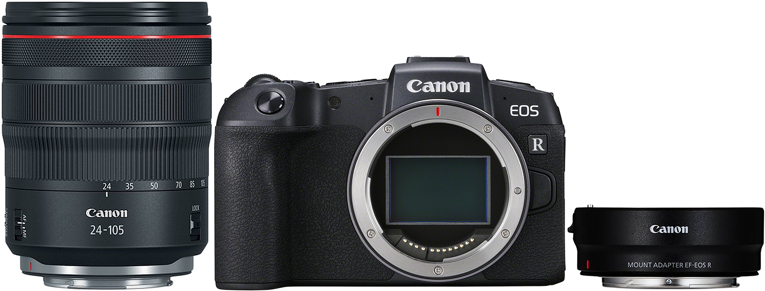 CANON EOS RP BODY + RF 24-105 MM L STM + MOUNT ADAPTER EF-EOS R KIT (3380C024)