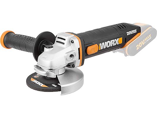 WORX GARDEN WX800.9 - Akku-Winkelschleifer (Schwarz/Orange)