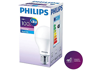 PHILIPS LEDBulb 14-100W E27 Beyaz Ampul