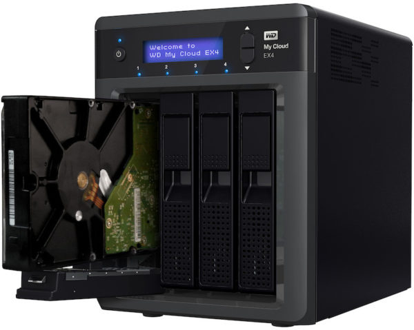 Servidor NAS - WESTERN DIGITAL WDBWZE0160KBKEESN / NAS 4 3.5 EX410