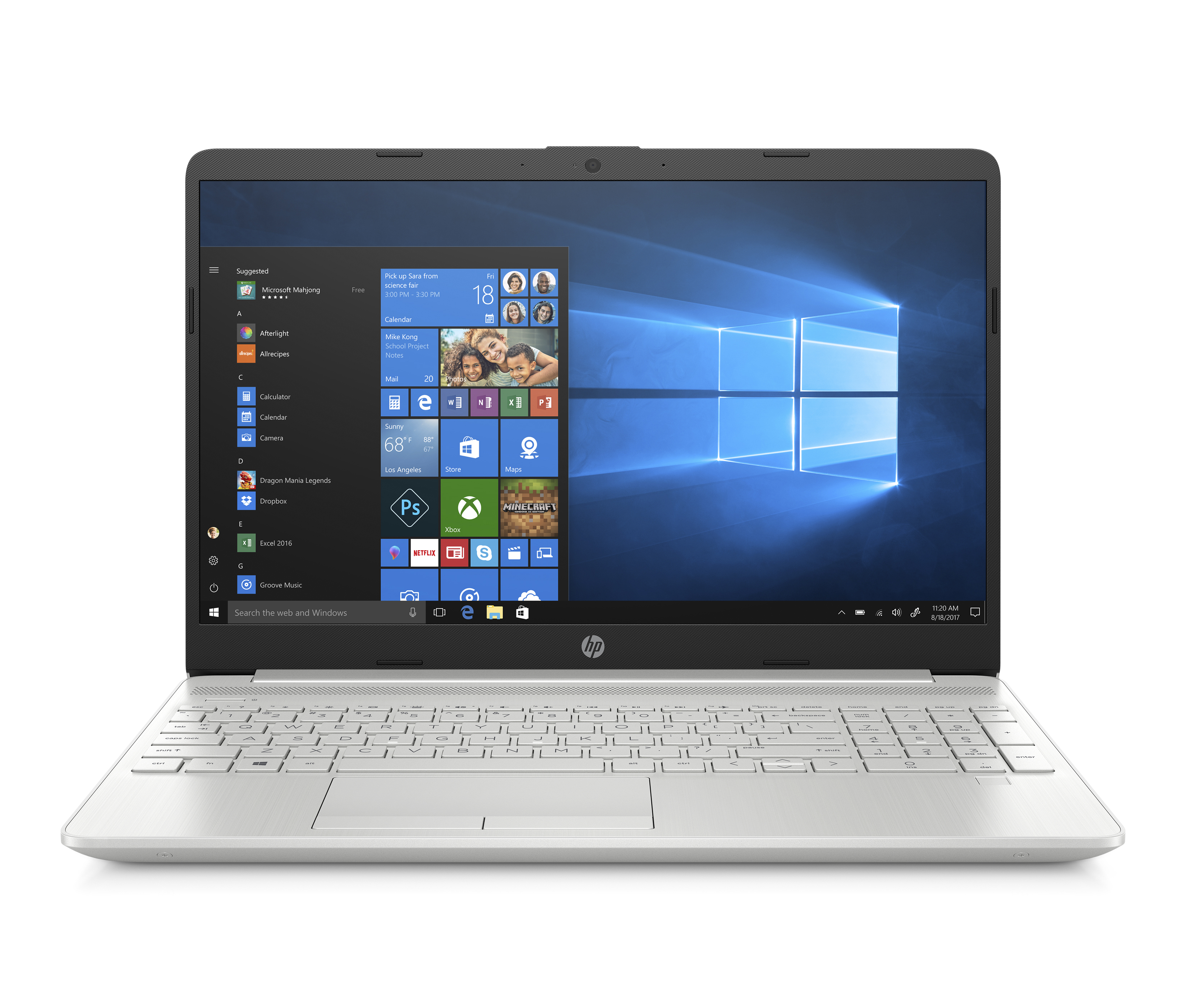 HP 15-dw0204nz - Notebook (15.6 ", 256 GB SSD, Silber)