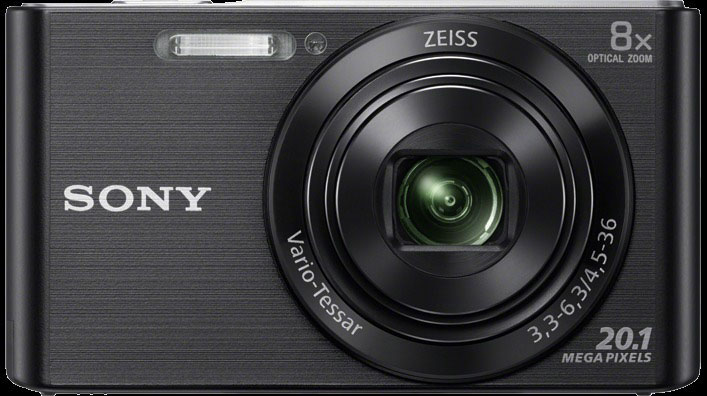 SONY Cyber-shot DSC-W830 Zeiss Digitalkamera Schwarz, 8x opt. Zoom, TFT-LCD, Xtra Fine