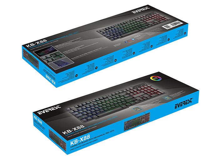 EVEREST RAMPAGE EVEREST RAMPAGE KB-X88 Siyah USB Q Oyuncu Klavyesi