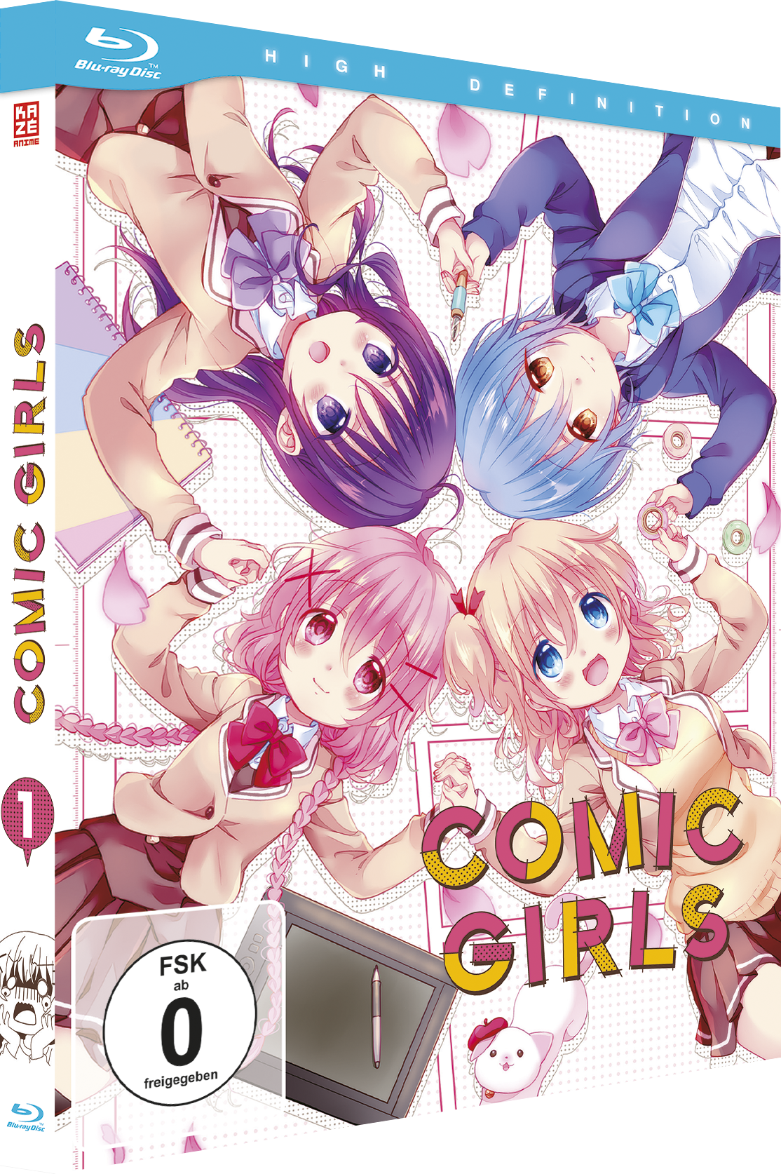 Anime-Mädchen auf dem Blu-ray-Cover.