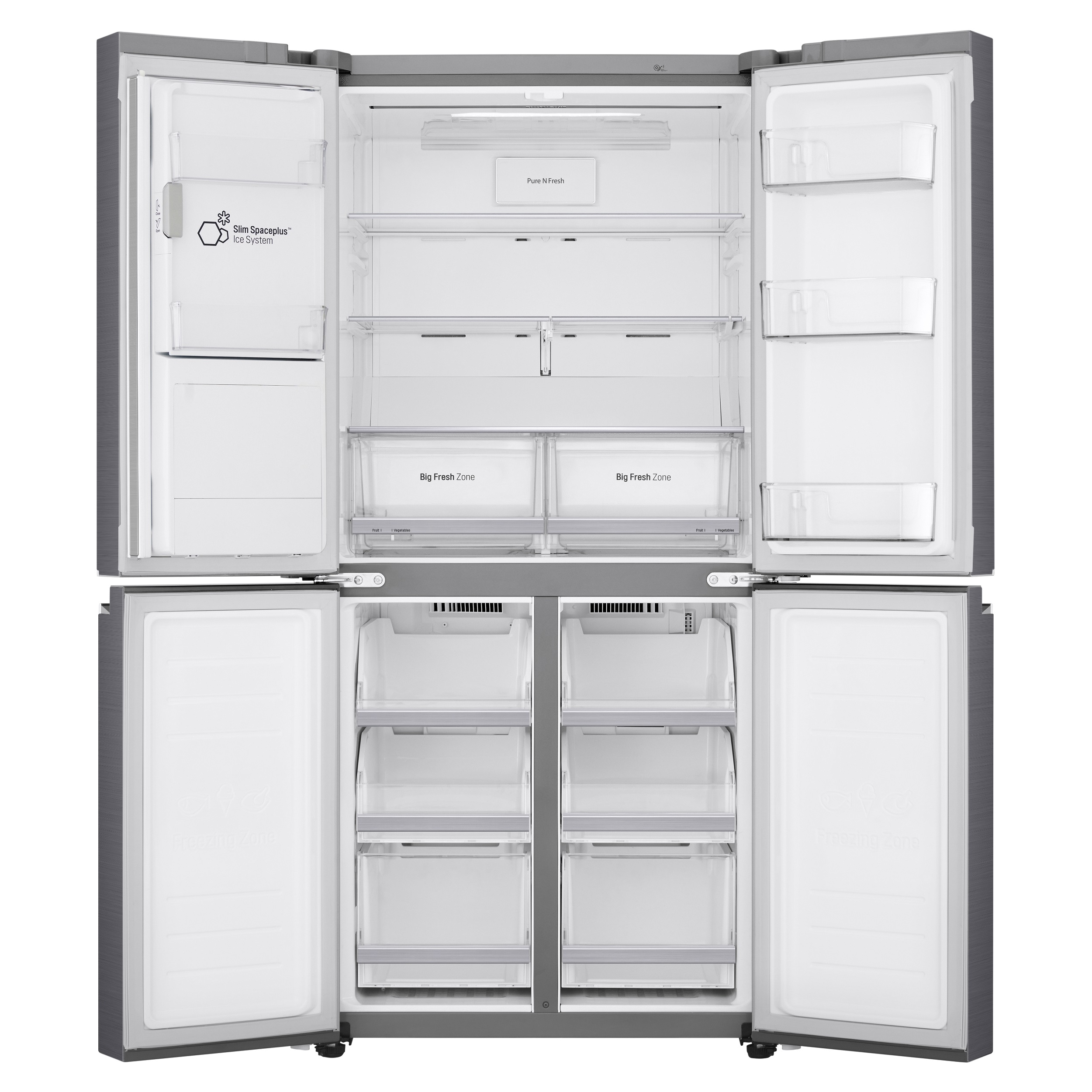 LG GML844PZKZ French Door (506 l, E, 1787 mm hoch, Edelstahl)