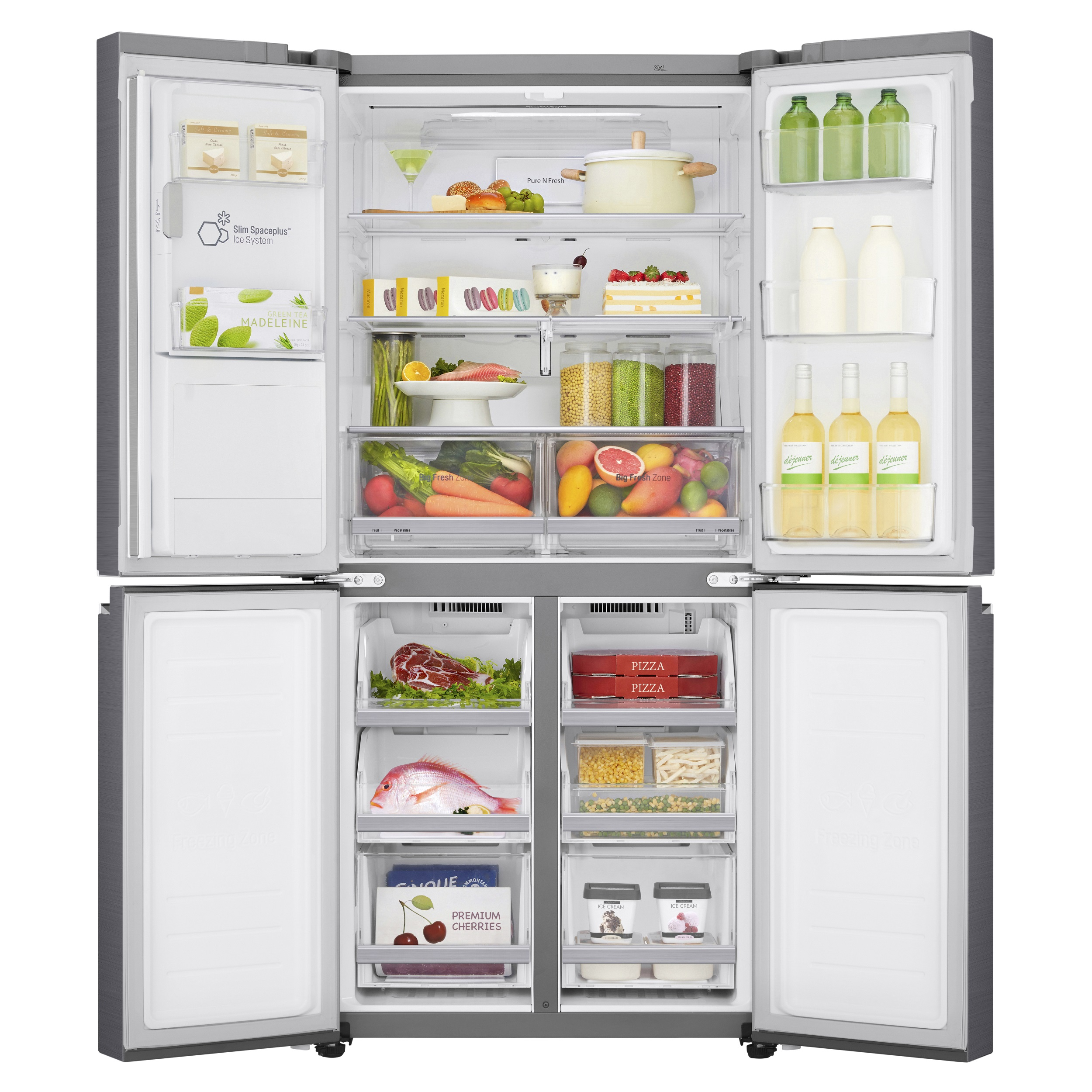 LG GML844PZKZ French Door (506 l, E, 1787 mm hoch, Edelstahl)