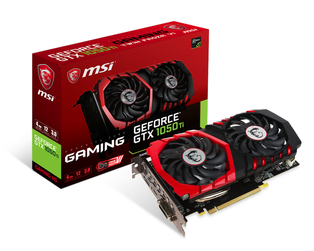 【未使用】NVIDIA GeForce GTX 1050 Ti 4GB MSI VGA GeForce GTX 1050 Ti Gaming 4G Ekran Kartı Fiyat & Özellik