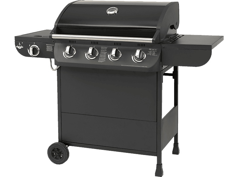 4 (15220 + AY FUEGO 1 Columbus EL Watt) Gasgrill, Schwarz 563