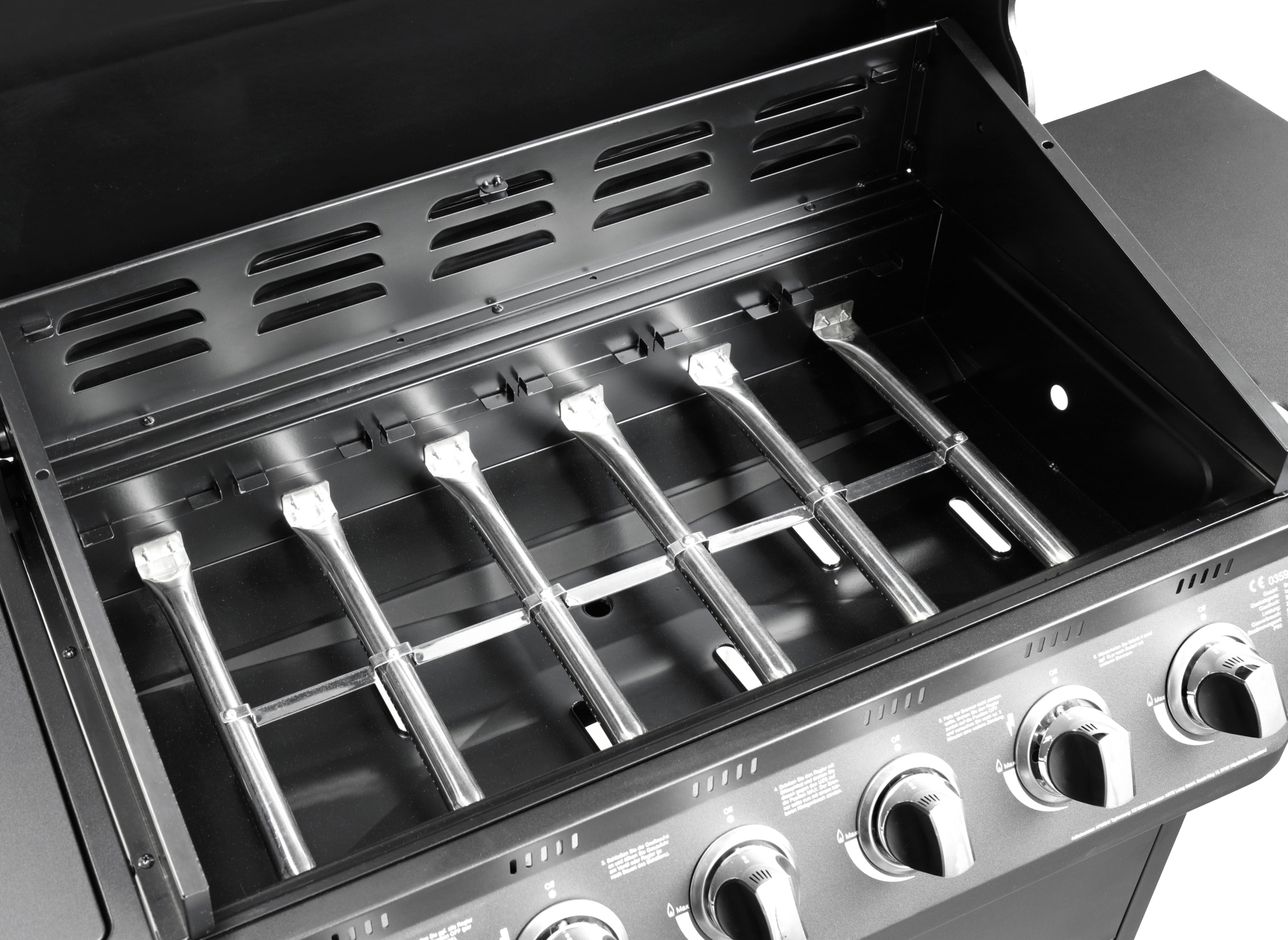 EL FUEGO AY 564 Columbus 6 + 1 Gasgrill, Schwarz (21080 Watt)